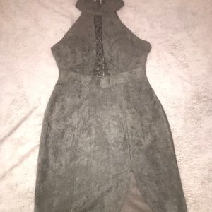 grey mini dress